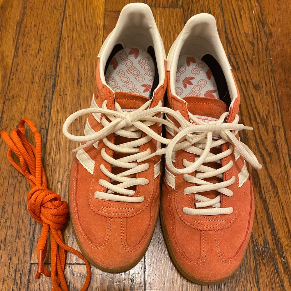 Adidas spezial sneakers, orange, mens 6/ womens 7.5 (fits women’s 8/8.5)